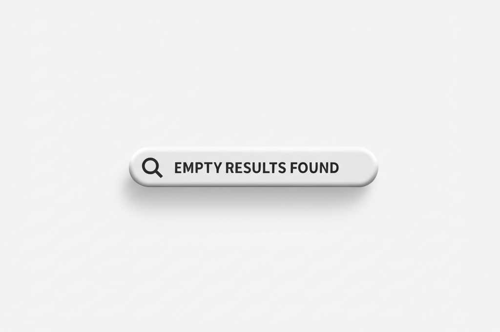 Empty search results